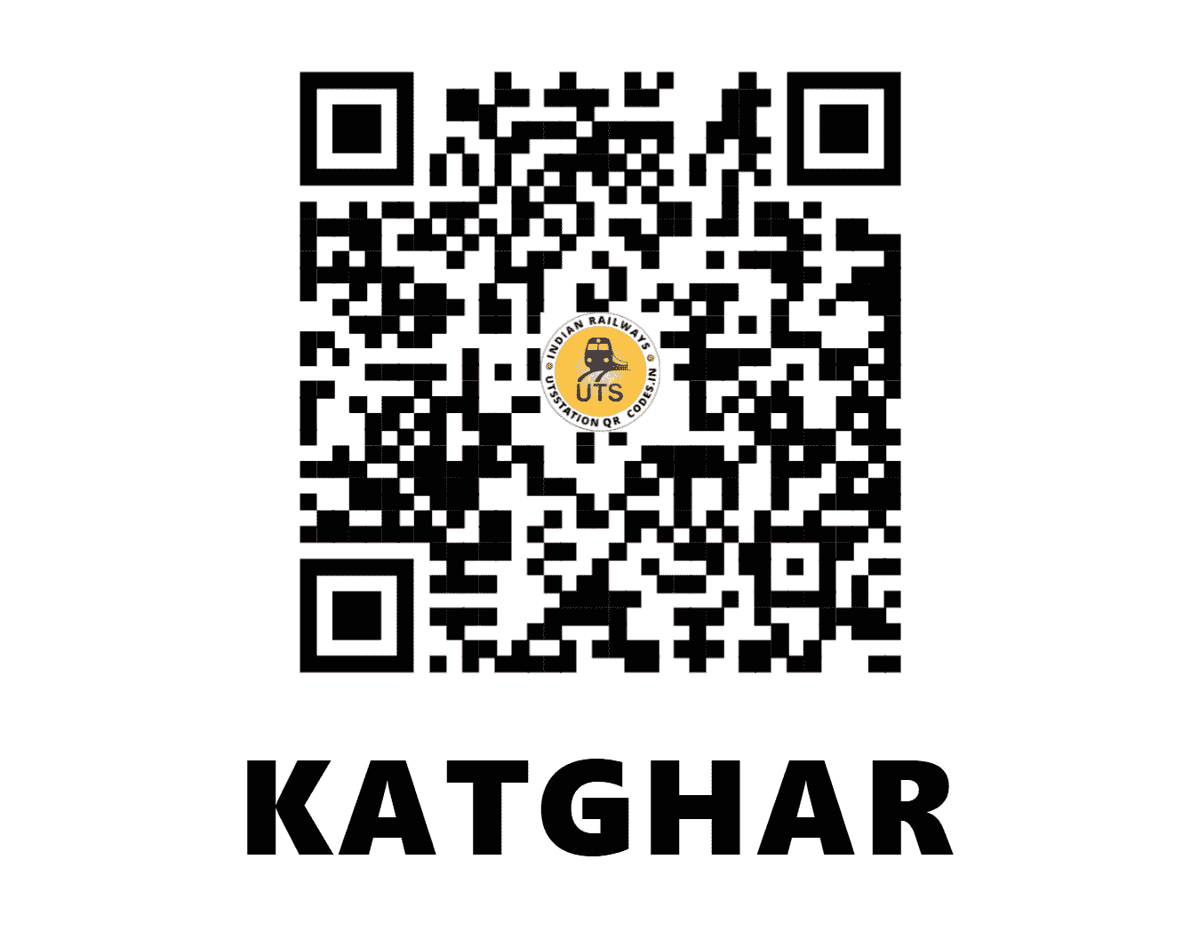 UTS QR Code for KATGHAR - KGF - NR (UTTAR PRADESH)